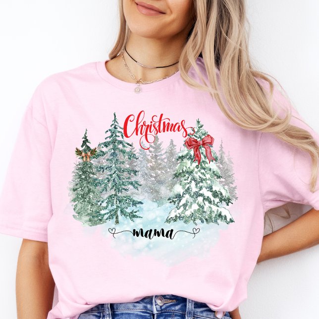 T-shirt Joyeux Arbre de Noël Mama mignonne Noël Mère Cadea (Créateur téléchargé)