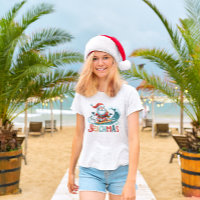 Joyeux Beachmas Père Noël Surfing Retro Design