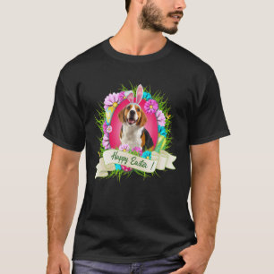 T-shirt Joyeux Beagle de Pâques portant Cool des oeufs d'o