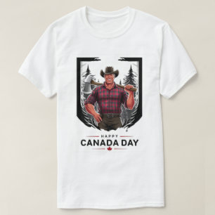 T-shirt Joyeux bûcheron de la fête du Canada
