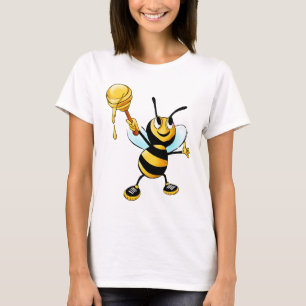 T-shirt Joyeux Bumble Bee avec un Scoop de miel