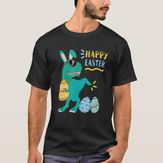 T-shirt Joyeux Bunny de Pâques Dinosaur lapin enfants Dino