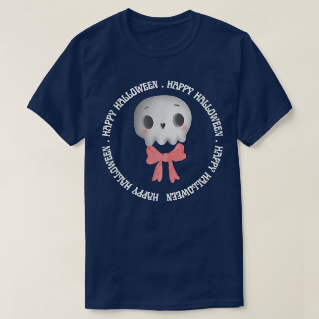 T-shirt Joyeux cadeau Halloween Ghost Skeleton 2022 (Design devant)
