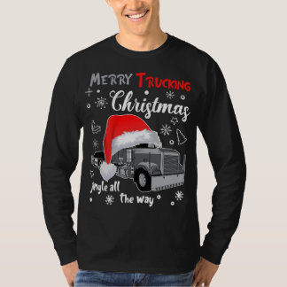 T-shirt Joyeux Camion de Noël Chauffeur de camion Jingle T