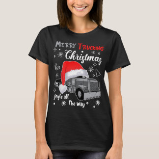 T-shirt Joyeux Camion de Noël Chauffeur de camion Jingle T