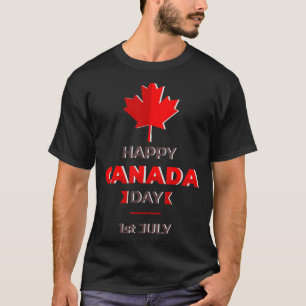 T-shirt Joyeux Canada Fête du Canada Mable Leaf Pays canad