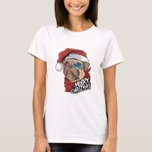 T-shirt Joyeux Carlin Hipster de Noël