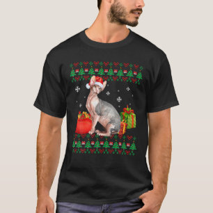 T-shirt Joyeux Catmas Chat Laid Noël Sphynx Maman Papa