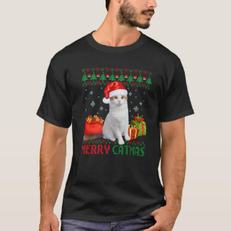T-shirt Joyeux Catmas Chat Vilain Noël Turque Van Maman Da