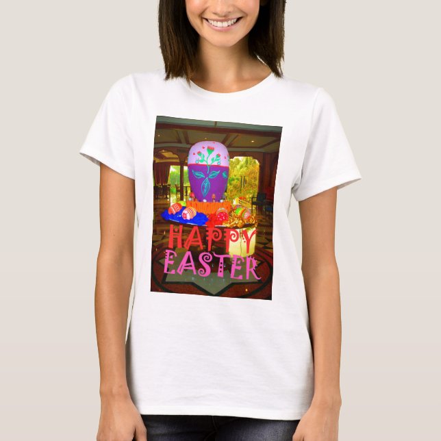 T-shirt Joyeux Centre d'Oeufs de Pâques pour le printemps (Devant)