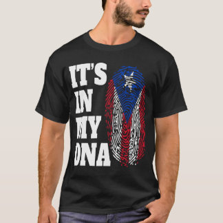 T-shirt Joyeux c'est dans mon ADN Porto Rico drapeau ricai