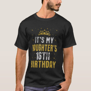 T-shirt Joyeux c'est le 16e anniversaire de ma fille 2009