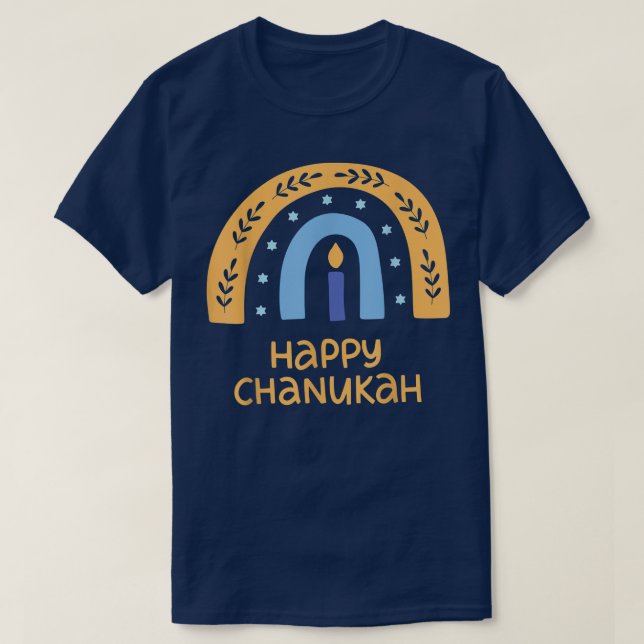 T-shirt Joyeux Chanukah Hanoukka  (Design devant)