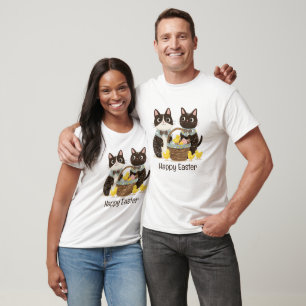 T-shirt Joyeux Chats de Pâques Panier de Pâques Bébés Pous