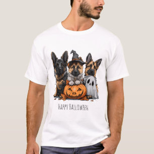 T-shirt Joyeux chien berger allemand Halloween