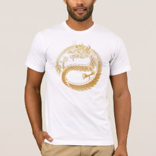 T-shirt Joyeux Chinois Lunar Nouvel An 2024 Gold DRAGON Ho