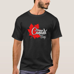 T-shirt Joyeux Chir Drapeau Canadien Feuille d'érable de l