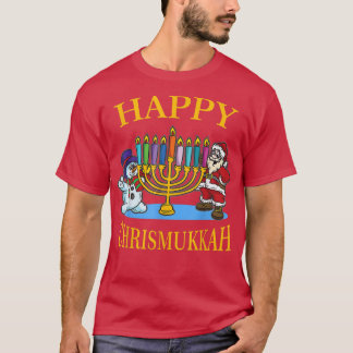 T-shirt Joyeux Chrismukkah - Célébration de Noël Hanoukka