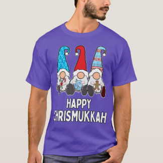 T-shirt Joyeux Chrismukkah Noël et Hanoukka Gnomes 