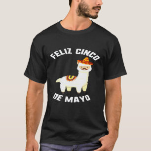 T-shirt Joyeux Cinco De Mayo Lama Chapeau Moustache enfant