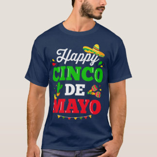 T-shirt Joyeux Cinco de Mayo pour le costume de fêtes mexi