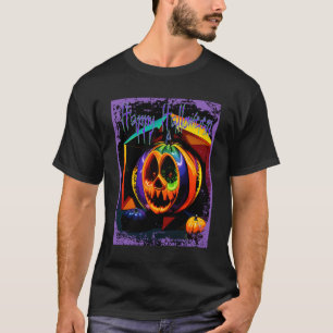T-shirt Joyeux Citrouille Déplaisant Halloween