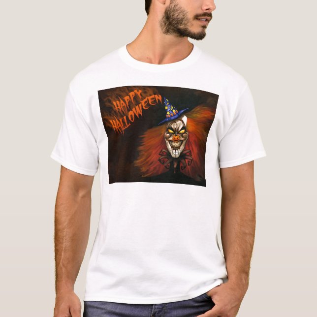 T-shirt Joyeux Clown effrayant d'Halloween (Devant)