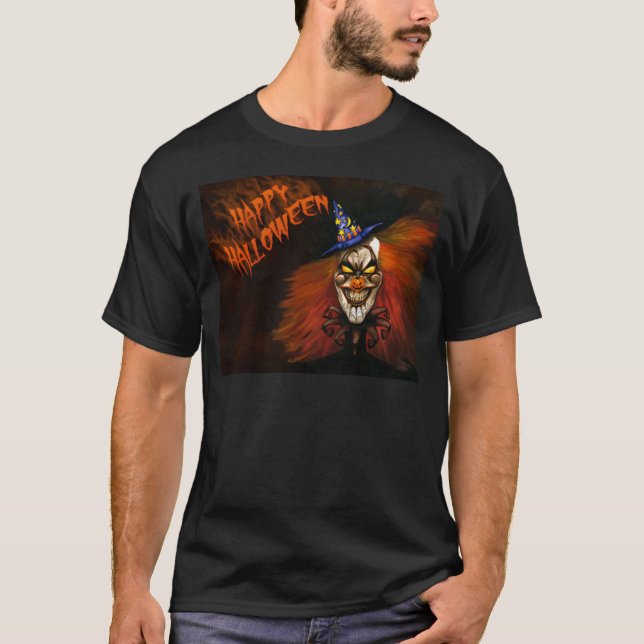 T-shirt Joyeux Clown effrayant d'Halloween (Devant)