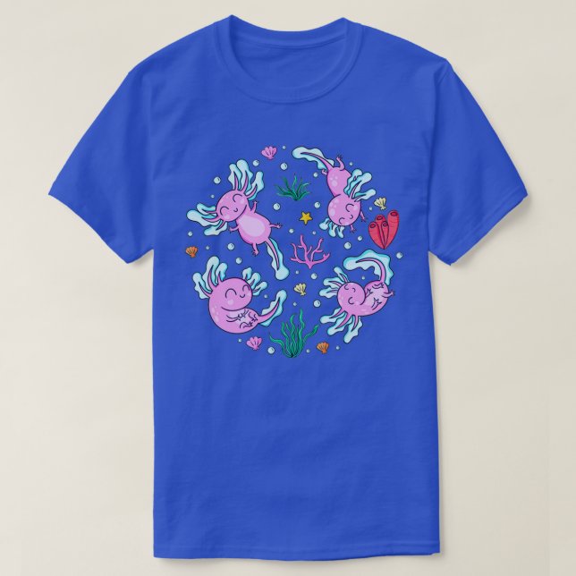 T-shirt Joyeux Club de natation Axolotl (Design devant)
