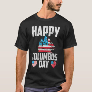 T-shirt Joyeux Columbus Day Italien Explore Américain