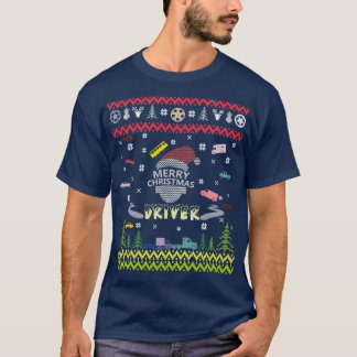 T-shirt joyeux conducteur de noël