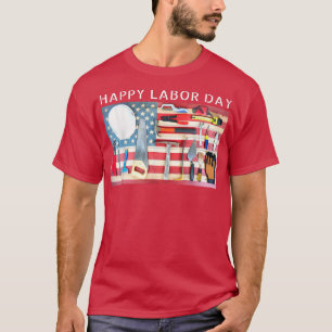 T-shirt Joyeux Cool de la Fête du Travail américain Outil 