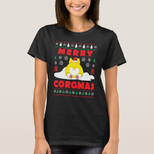 T-shirt Joyeux Corgmas Corgi Butt Chien Corgy Moche Fun Ch