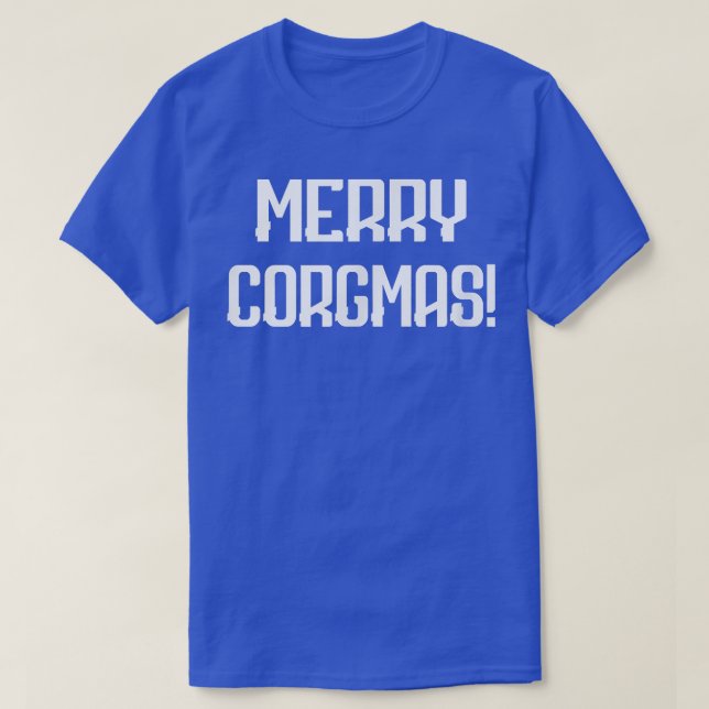 T-shirt Joyeux Corgmas  Corgi Chien Original Drôle  (Design devant)