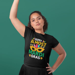 T-shirt Joyeux costume presque Mardi Gras, fête du Carnava