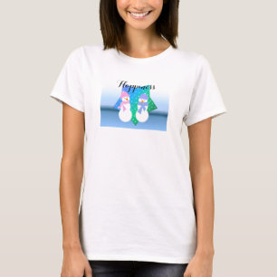T-shirt Joyeux Couple Snowman