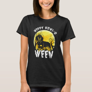T-shirt Joyeux Dachshund Dog Howl-O Ween Halloween Costume