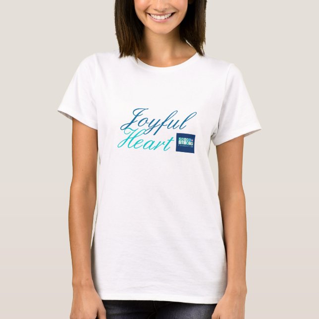 T-shirt joyeux d'audace de coeur (Devant)