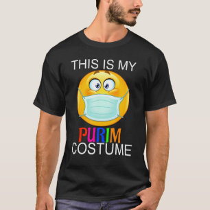T-shirt Joyeux déguisement de purim drôle Masque Visage Ju