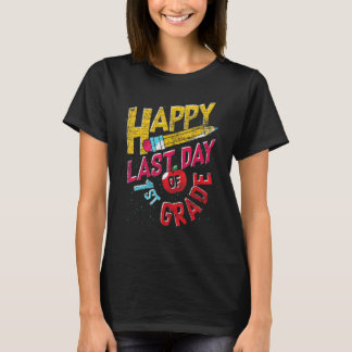 T-shirt Joyeux Dernier Jour De 1re Année École Primaire Pr