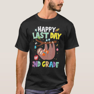 T-shirt Joyeux Dernier Jour De 2e Année Professeur Paresse