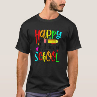 T-shirt Joyeux Dernier Jour De L'École Bonjour Enseignant 