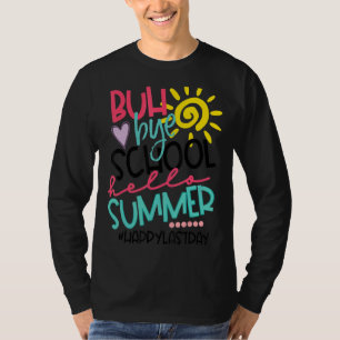T-shirt Joyeux Dernier Jour De L'École Bye Bye Troisième G