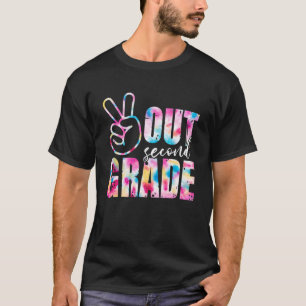 T-shirt Joyeux Dernier Jour De L'École Tie Dye Paix Sortie