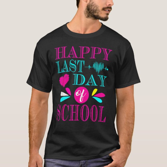 T-shirt Joyeux Dernier Jour D'École (Devant)