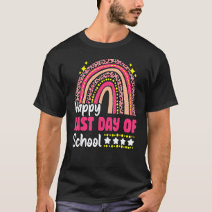 T-shirt Joyeux Dernier Jour D'École Élève Enseignant Léopa