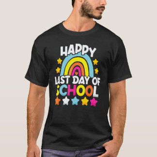 T-shirt Joyeux Dernier Jour D'École  Élèves Et Enseignants