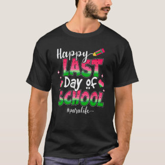 T-shirt Joyeux Dernier Jour D'École Pour L'Enseignant De L