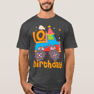 T-shirt Joyeux dixième anniversaire enfant de 10 ans et pr