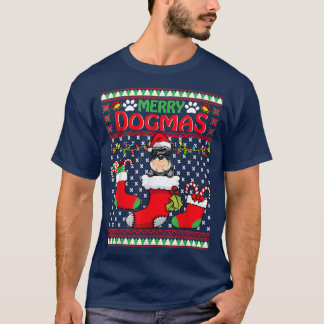 T-shirt Joyeux Dogmas Schnauzer Chien drôle Vilain Noël Xm
